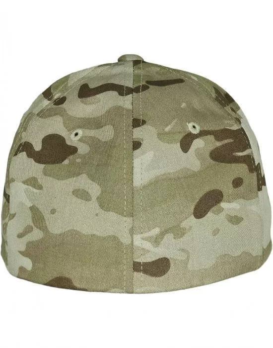 Шапка с козирка в камуфлажен цвят Merchcode Flexfit Multicam, Шапки с козирка - Hoodstyle.bg