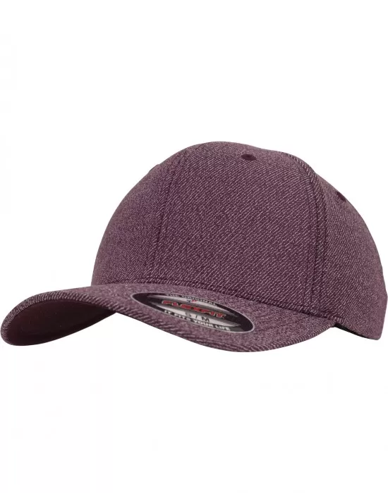 Шапка с козирка в бордо Melange Flexfit, Шапки с козирка - Hoodstyle.bg