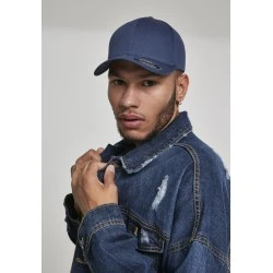 Шапка с козирка в тъмносиньо Flexfit Organic Cotton Cap