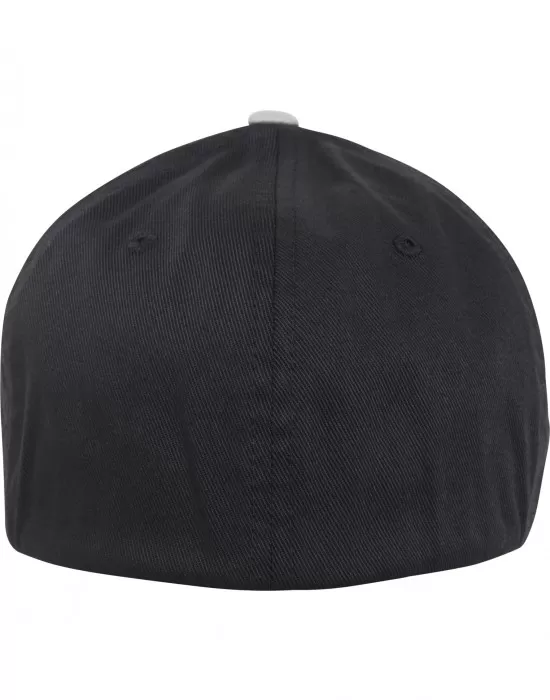 Шапка с козирка в черно и сиво Flexfit Wooly Combed, Шапки с козирка - Hoodstyle.bg