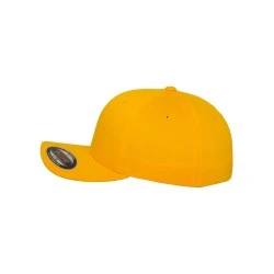 Шапка с козирка в жълто Flexfit Wooly Combed