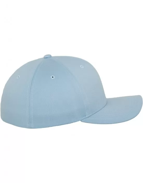 Шапка с козирка в светлосиньо Flexfit Wooly Combed Carolina, Шапки с козирка - Hoodstyle.bg