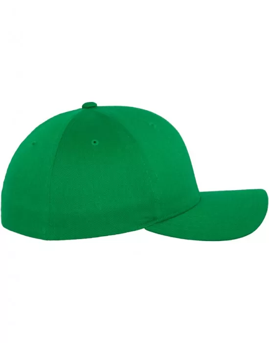 Шапка с козирка в зелено Flexfit Wooly Combed, Шапки с козирка - Hoodstyle.bg