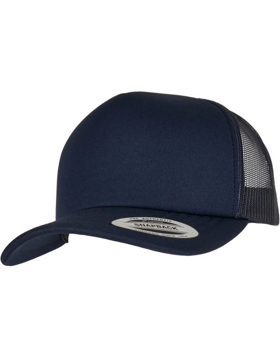 YP Classics? Classic Curved Visor Foam Trucker Cap navy one size