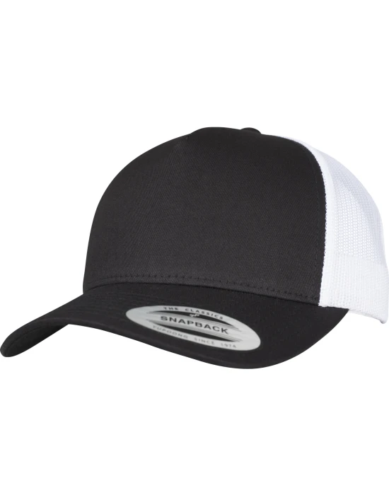 5-Panel Retro Trucker 2-Tone Cap blk/wht one size