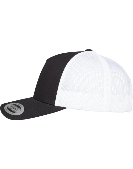 5-Panel Retro Trucker 2-Tone Cap blk/wht one size