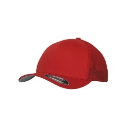 Шапка с козирка в червено Flexfit Mesh Trucker