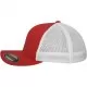 Шапка с козирка в червено и бяло Flexfit Mesh Trucker, Шапки с козирка - Hoodstyle.bg