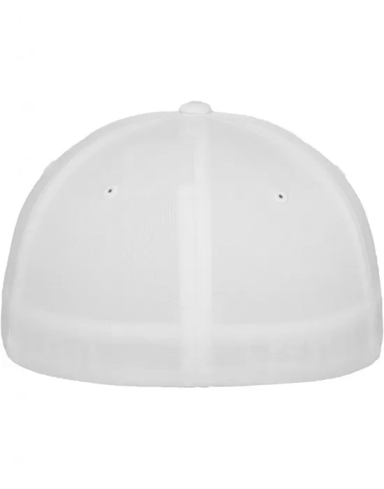Спортна шапка с козирка бяла Flexfit 5, Шапки с козирка - Hoodstyle.bg
