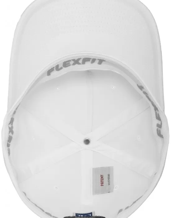 Спортна шапка с козирка бяла Flexfit 5, Шапки с козирка - Hoodstyle.bg