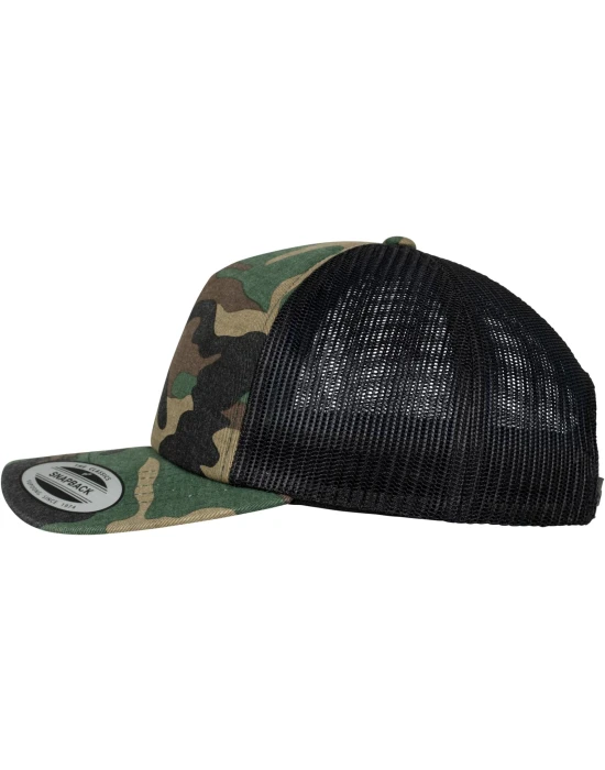 Camo Trucker Cap woodcamo/blk one size