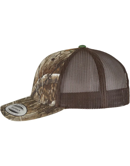 YP Classcis RealTree Camo Retro Trucker Cap edge one size
