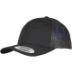 Trucker Recycled Polyester Fabric Cap black one size
