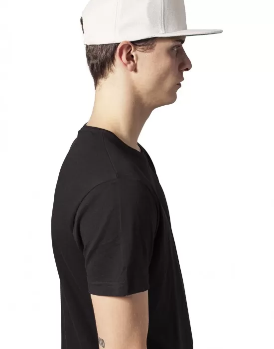 Шапка с козирка в бяло Melton Wool Snapback, Шапки с козирка - Hoodstyle.bg