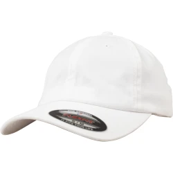 Шапка с козирка Flexfit Cotton Twill Dad Cap white S/M
