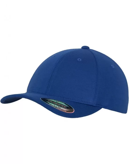 Шапка с козирка в синьо Flexfit Double Jersey, Шапки с козирка - Hoodstyle.bg