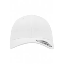 Шапка с козирка в бяло Curved Classic Snapback