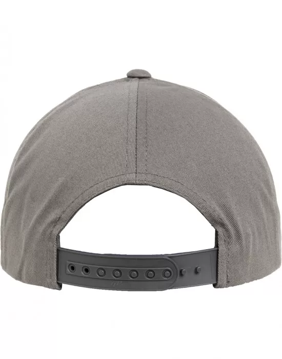 Шапка с козирка в сиво 5-Panel Curved Classic Snapback, Шапки с козирка - Hoodstyle.bg