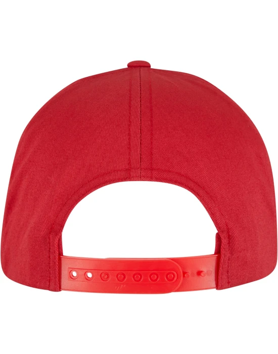 5-Panel Curved Classic Snapback mars red one size