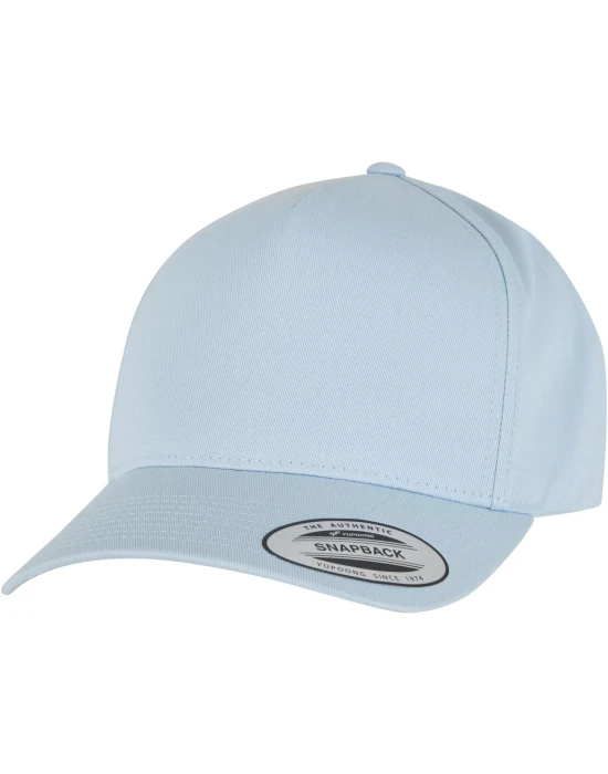 5-Panel Curved Classic Snapback lightblue one size