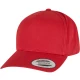 5-Panel Curved Classic Snapback mars red one size