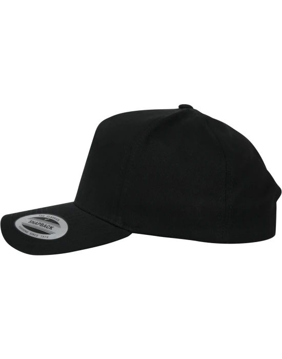 5-Panel Curved Classic Snapback black one size