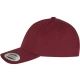 5-Panel Curved Classic Snapback maroon one size