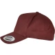 5-Panel Curved Classic Snapback burgundy one size