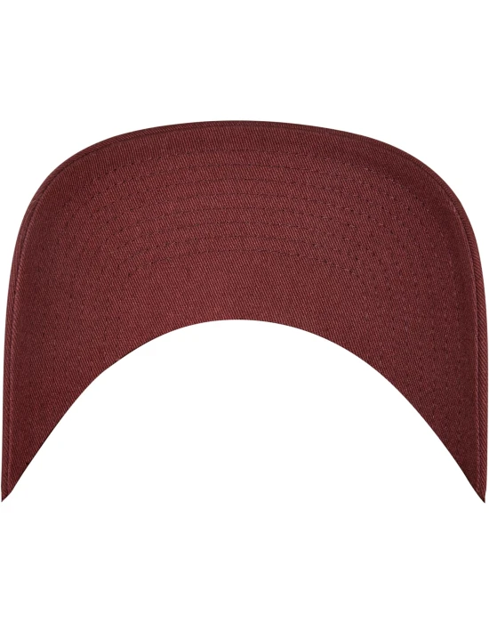 5-Panel Curved Classic Snapback burgundy one size