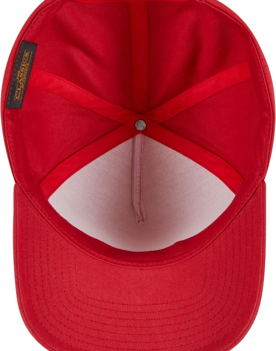 5-Panel Curved Classic Snapback mars red one size