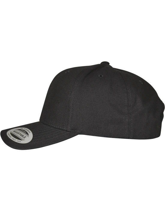 6-Panel Curved Metal Snap black one size