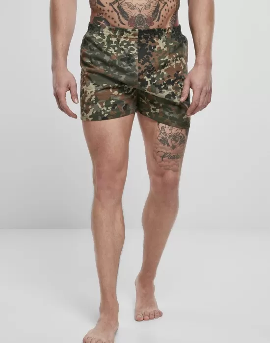 Боксерки в камуфлажен цвят Brandit Boxershorts flecktarn, Мъже - Hoodstyle.bg