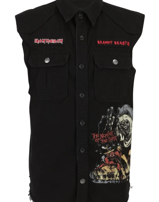 Винтидж риза без ръкави Iron Maiden NOTB, Жилетки - Hoodstyle.bg