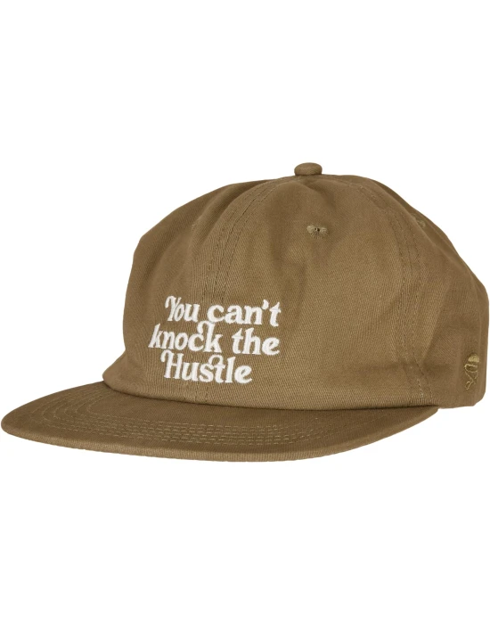 Knock the Hustle Strapback Cap olive/offwhite one size