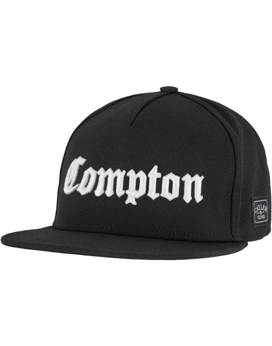 C&S Compton Plain Snapback Cap black one size