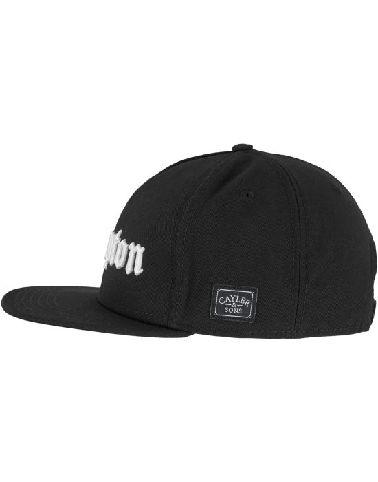 C&S Compton Plain Snapback Cap black one size