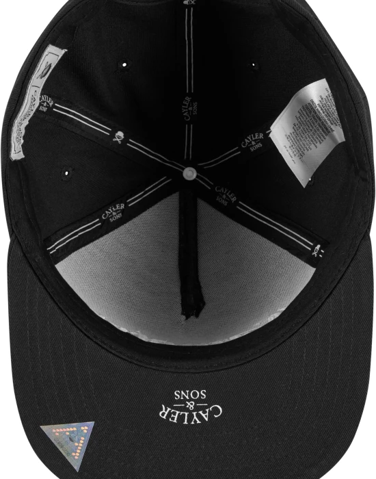 C&S Compton Plain Snapback Cap black one size