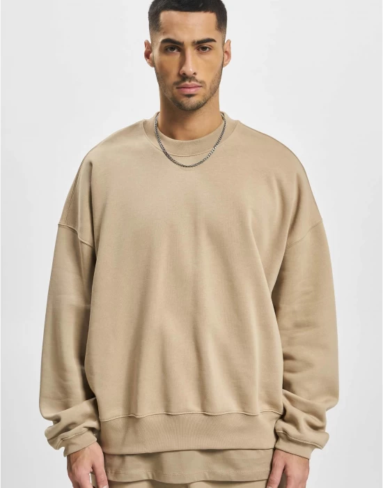 Мъжка блуза в светлокафяв  цвят DEF Basic, Блузи - Hoodstyle.bg