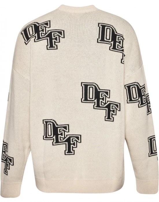 Мъжка блуза DEF Knit beige/black, Блузи - Hoodstyle.bg