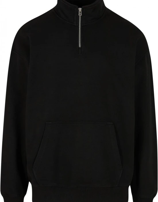 Мъжка Блуза с Цип DEF Zipper Crewneck jet black washed XL
