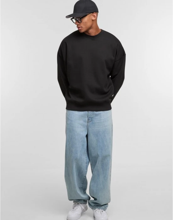 Мъжки Пуловер DEF CREW Oversize Pullover jetblack XXL