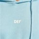 Суичър DEF Oversized Hoody light blue XL
