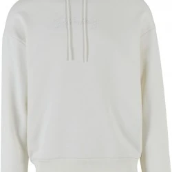 Широк суичър в бяло UNISEX DEF Hoodie Definitely Embroidery