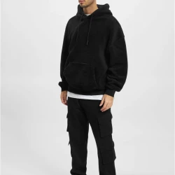 Суичър DEF Teddy Hoody Embroidery black XXL