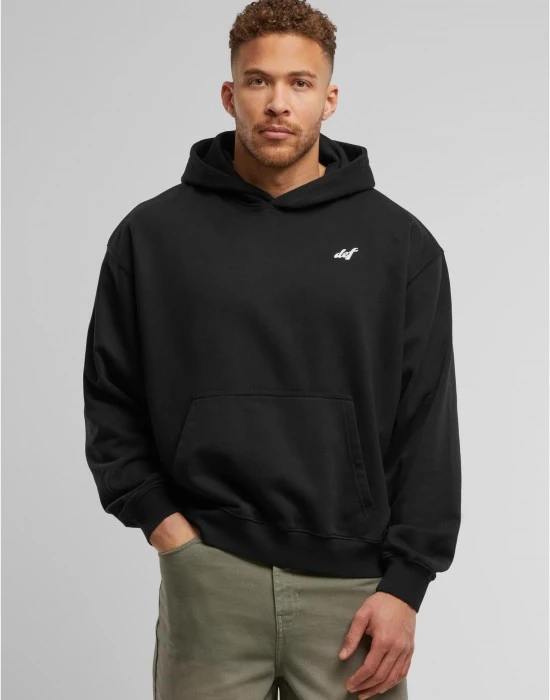 Суичър DEF Not a Follower Hoodie jet black washed XL
