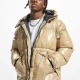 Широко зимно яке в бежов цвят UNISEX DEF Jacket Shiny, Зимни якета - Hoodstyle.bg