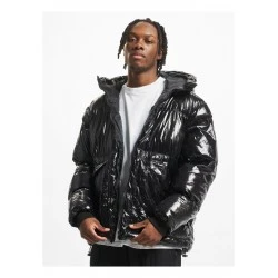 Зимно широко яке в черен цвят UNISEX DEF Jacket Shiny