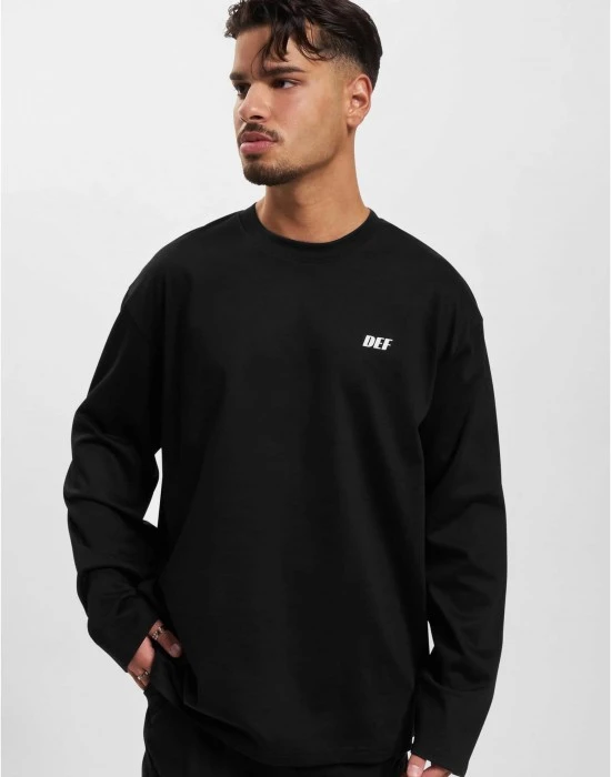 Мъжка блуза в черно DEF Open, Блузи - Hoodstyle.bg