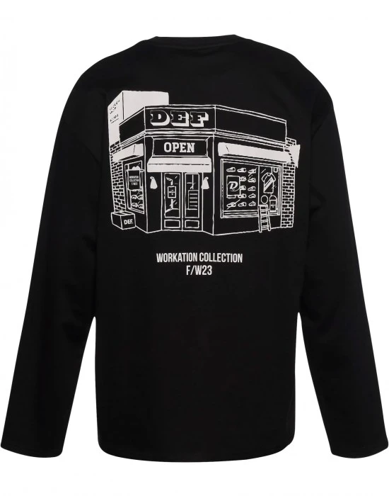 Мъжка блуза в черно DEF Open, Блузи - Hoodstyle.bg