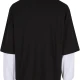 DEF DOUBLE Longsleeves jetblack/brightwhite XXL